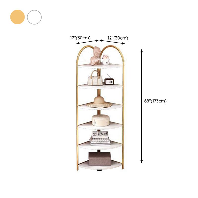 Modern Metal Shelf Bookcase Open Shelf Book Shelf for Living Room