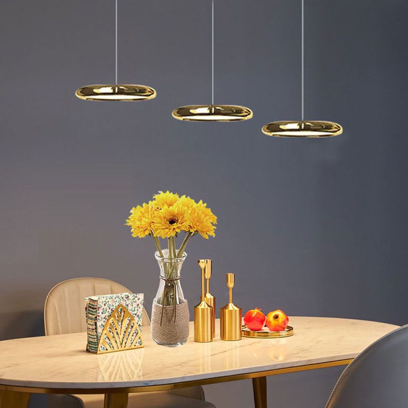 Pendentif rond en acier inoxydable