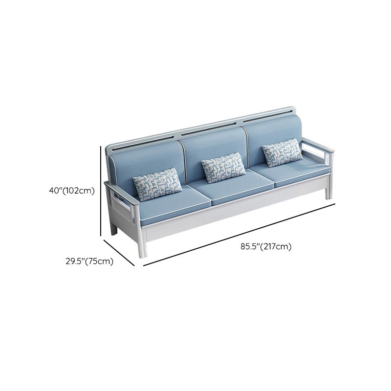 40"H Contemporary Sectional Sofa Fabric Sectional with Bostol Pillows