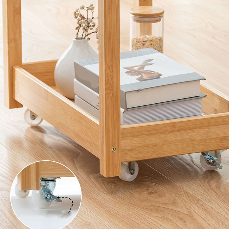 11" Wide Contemporary Corner Table Storage Clear Double Tier Accent Side Table