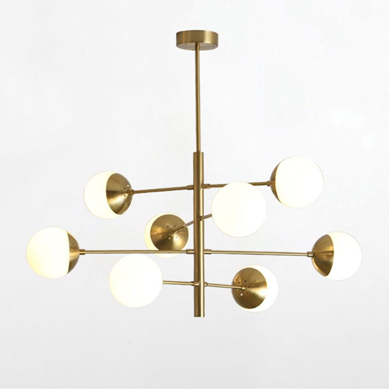 Glass Ceiling Hung Fixtures Contemporary Global Pendant Lighting for Living Room