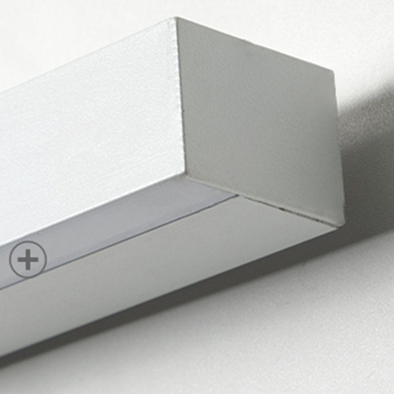 Accoglienza a parete in metallo a forma lineare moderna lampada montata a parete a 1 luci