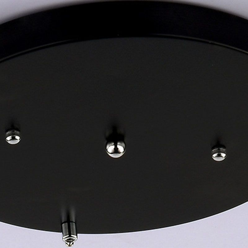 Suspension du pendentif moderne dôme suspendu à cristal clair avec un cordon suspendu à 39,5 "