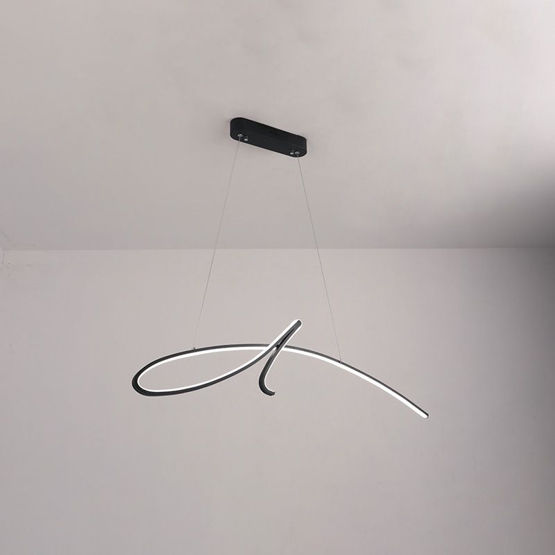 Lampadella a sospensione regolabile leggero moderno semplicità a spirale a spirale a spirale per il ristorante