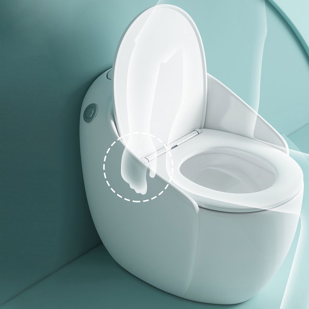 1-Piece Flush Toilet 1.2/1.6 GPF Elongated Toilet Bowl for Bathroom