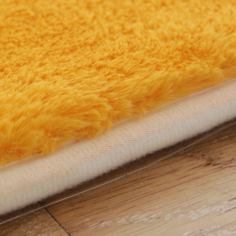 Tappeto giallo tappeto in poliestere solido tappeto tappeto anti-slip easy care tappeto per camera da letto