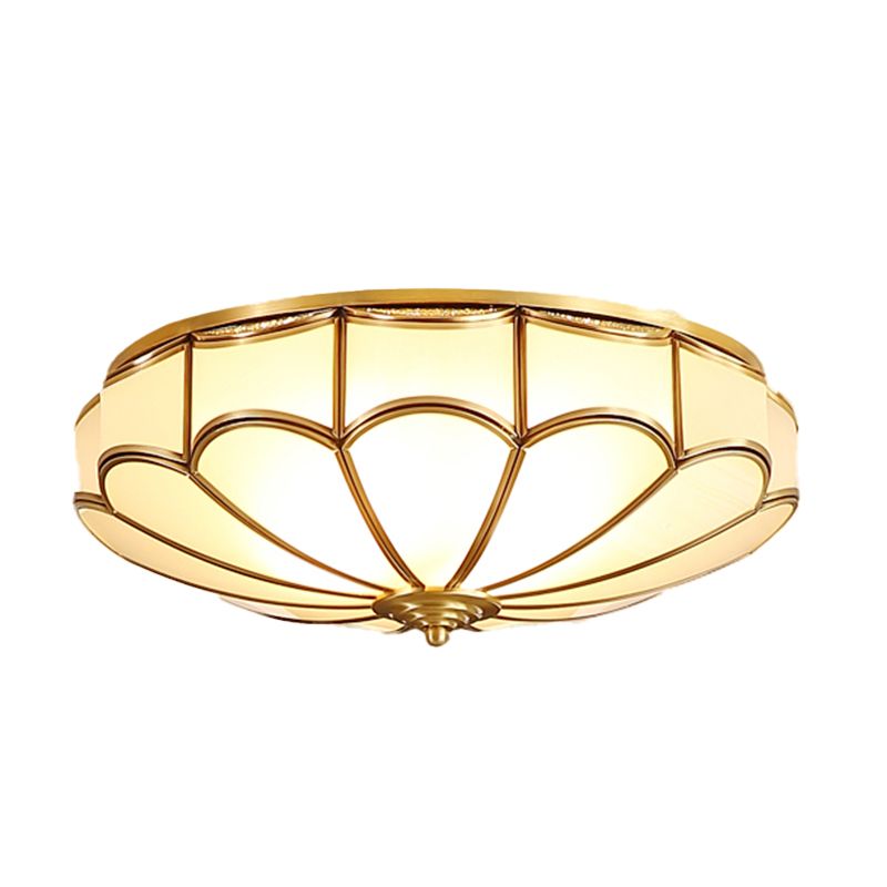 Glass Shaded Ceiling Light Fixture Modern LED Ceiling Flush Mount