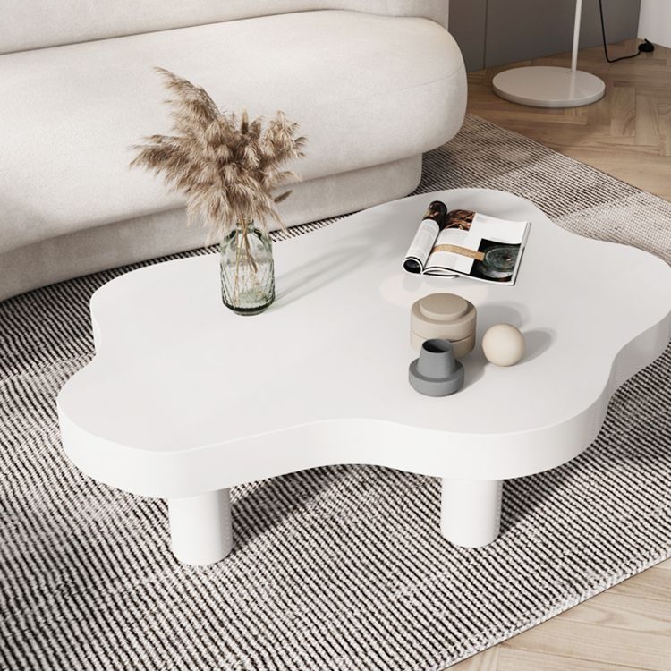 3 Legs Cocktail Table Nordic Solid Wood Free Form Single Coffee Table