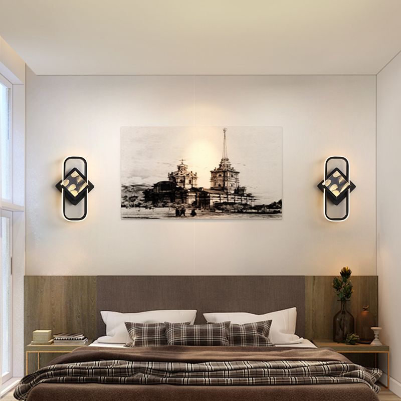 2 lámparas de pared opcionales de color LED LECHE CONDEMPUENTAS DE LA MUALLA CONTAJE