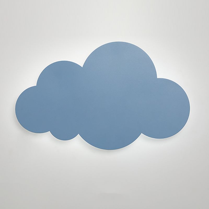 Accogliente a parete in metallo a forma di nuvola in stile per bambini a 1 luci a parete lampada montata