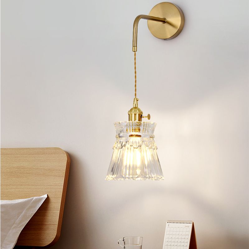 Geometric Wall Lighting Fixtures Modern Style Glass 1 Light Wall Lighting