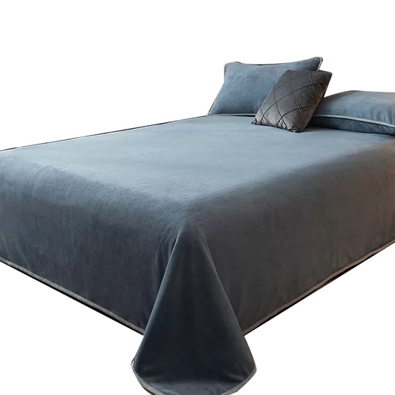 One Piece Sheet Printed Polyester Fade Resistant Breathable Flannel Bed Sheet