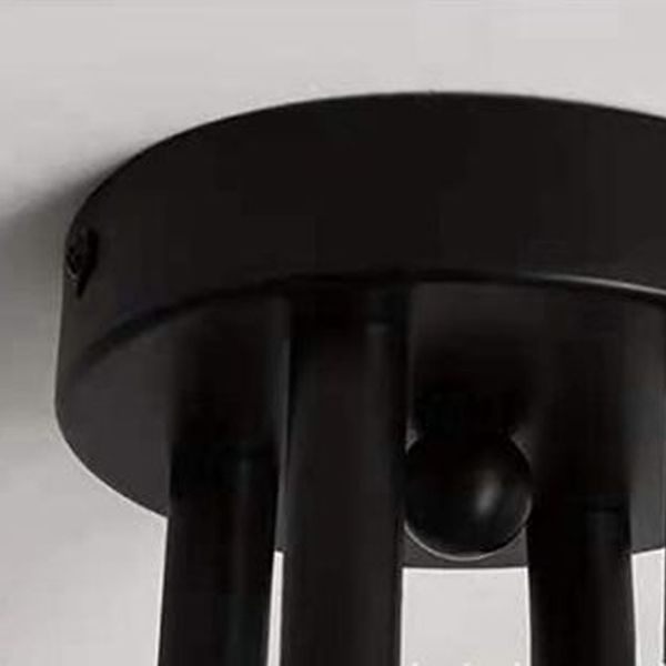 Industrial Retro Semi Flush Mount Sputnik Ceiling Light for Interior Spaces