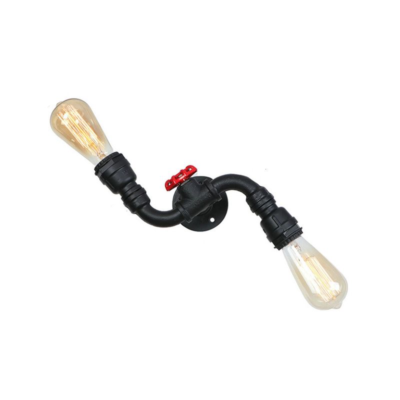 Acqua in metallo Acqua Wall Sconcetto illuminazione a parete in stile industriale lampada montata