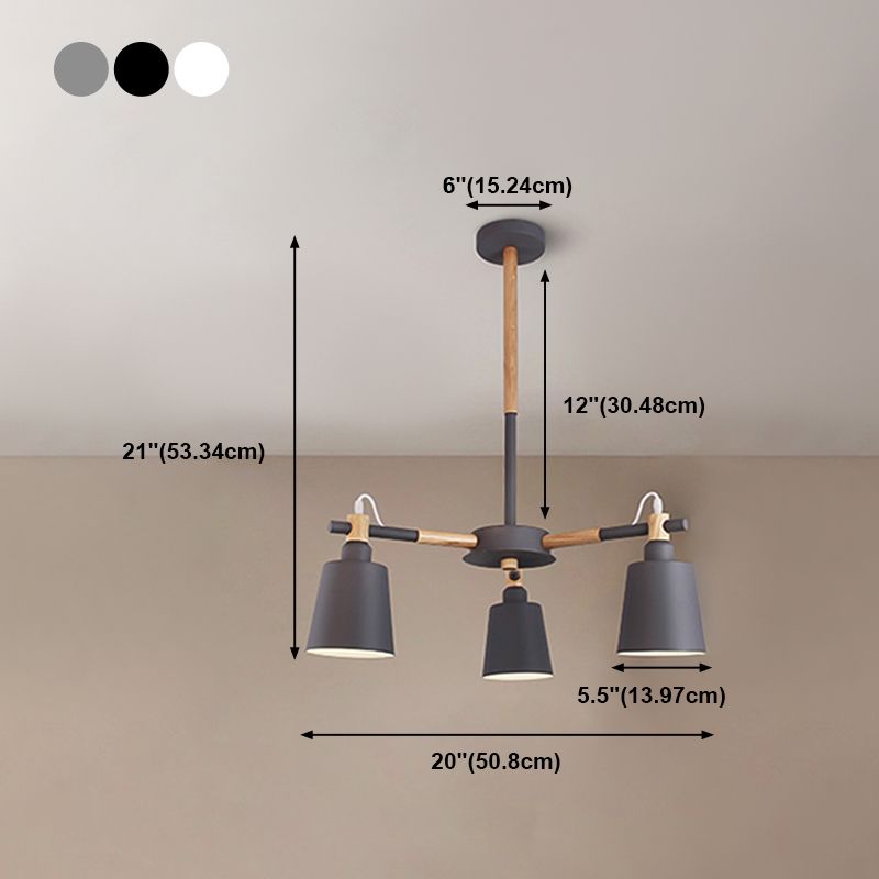 Contemporary Bell Shape Pendant Chandeliers Metal Pendant Lighting