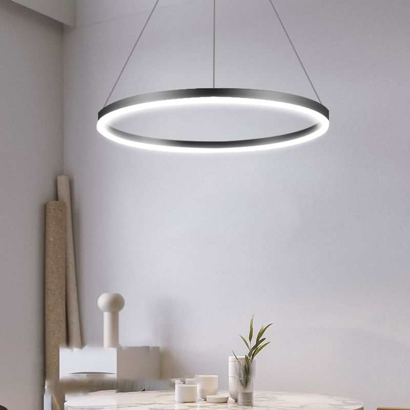 Lámpara de araña de forma de rueda de metal contemporáneo 1 accesorio de iluminación de lámpara de luz