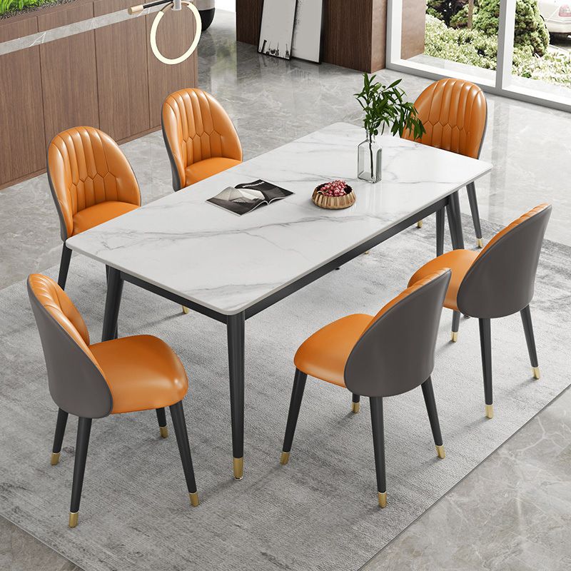 Eigentijdse stijl eettafel stenen eettafel rechthoek voor eetkamer