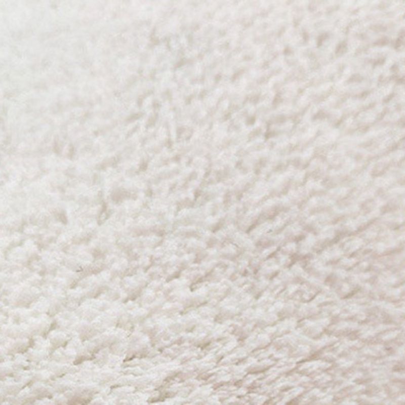 White Abstract Pattern Rug Polyester Simple Rug Washable Rug for Living Room