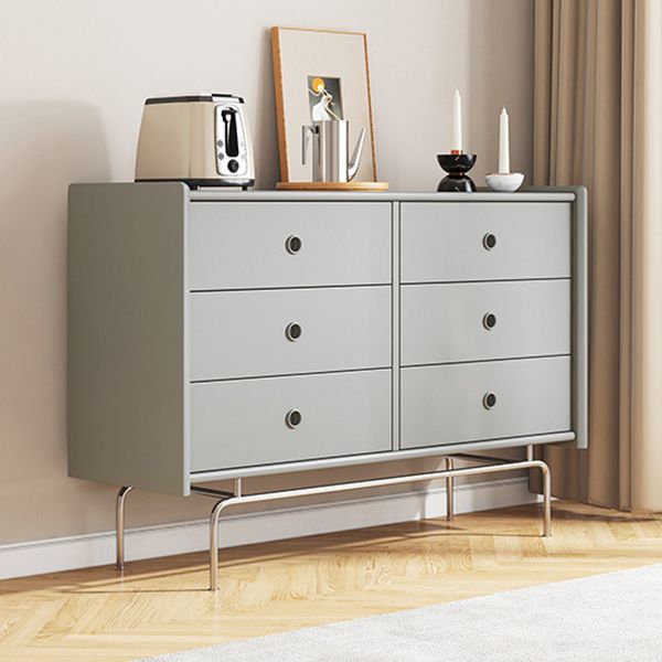 Horizontal Double Dresser Contemporary Dresser with Storage for Home