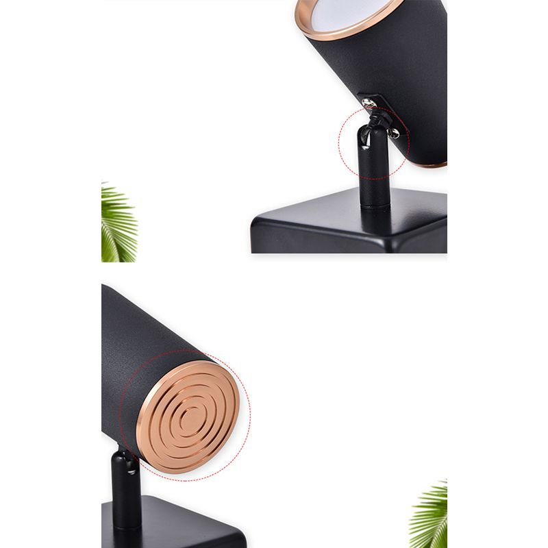 Rotatable Cylindrical Bedside Reading Lamp Modernism Simplicity Aluminum Wall Sconce for Bedroom