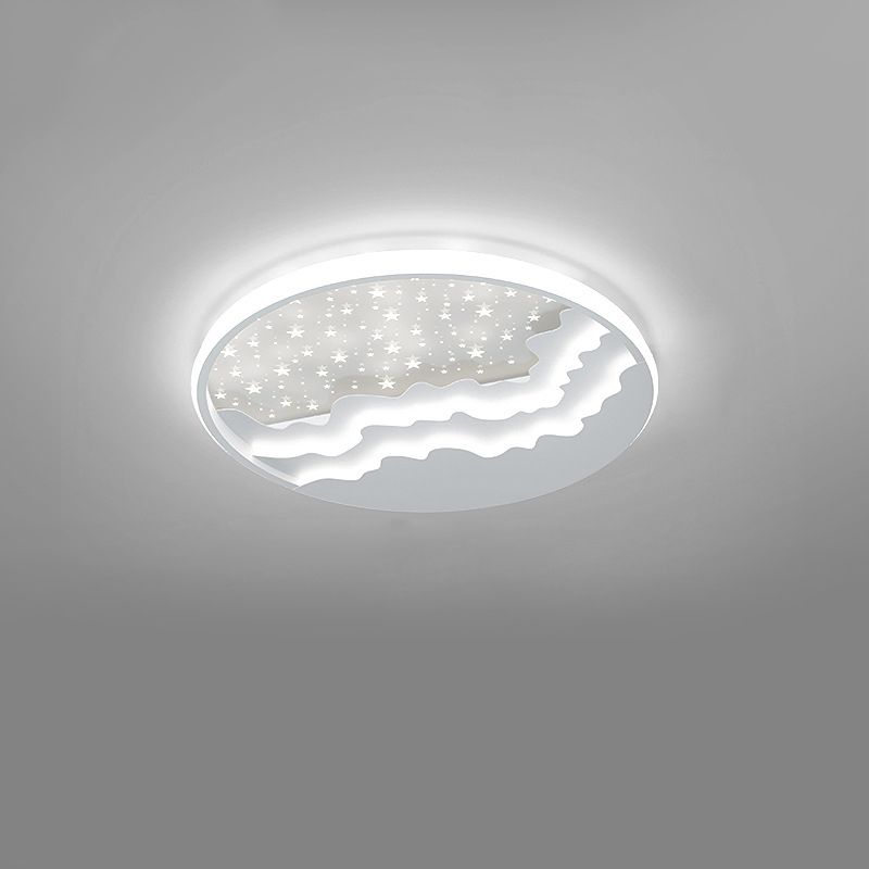 Lumière simple menée ronde en métal de style moderne d'appareils d'éclairage de plafond de bâti affleurant