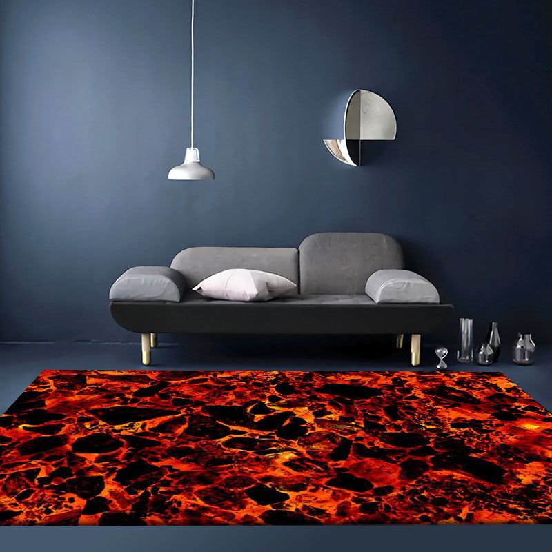 Modern Carpet Polyester Artistic Pattern Rug Non-Slip Backing Indoor Rug for Home Decoration