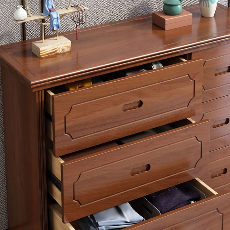 Mid-Century Chest Modern Solid Wood 6 - Drawer Standard Accent Chest
