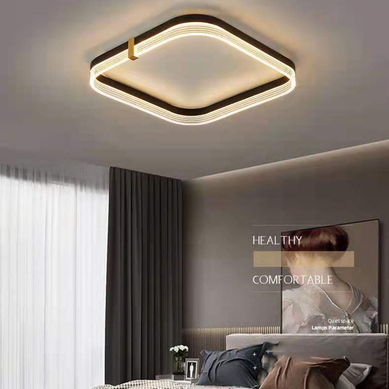 Luminaires encastrés de style moderne Ring Plafonniers encastrés à LED en acrylique à 1 lumière