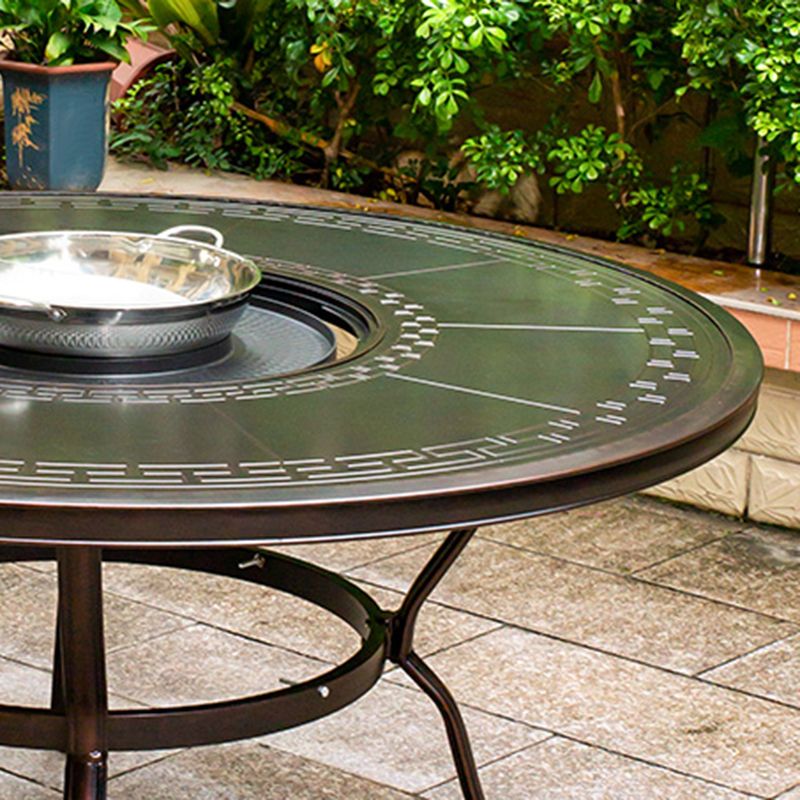Modern Geometric Waterproof Courtyard Table Aluminum Outdoor Table