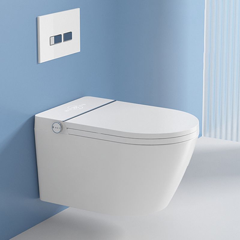 Wall Mount All-In-One Toilet Bowl Contemporary Flush Toilet for Washroom