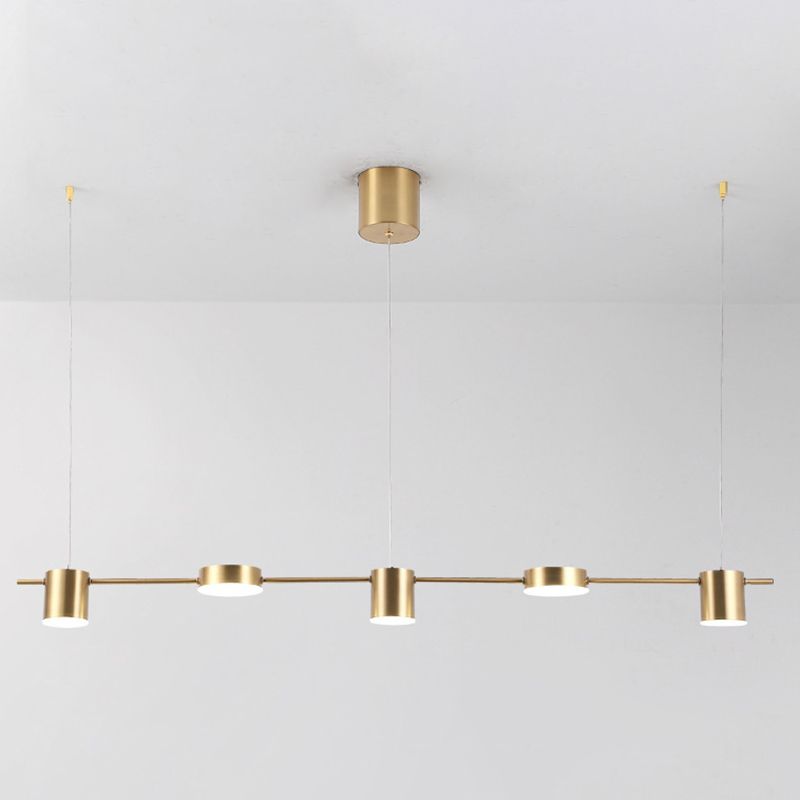 Luci a sospensione dell'isola cilindro Ultra-Contemporanea Isola Acrilico Luci a sospensione per ristorante