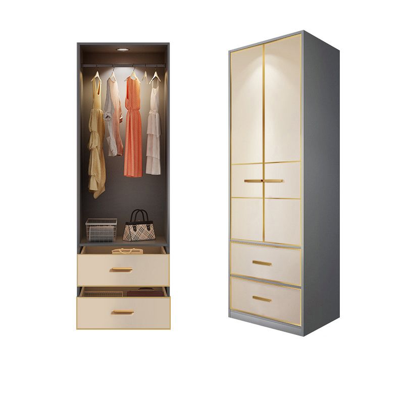 Modern Style Wood Wardrobe Wood Wardrobe with Shelves Armoire Wardrobe Closet