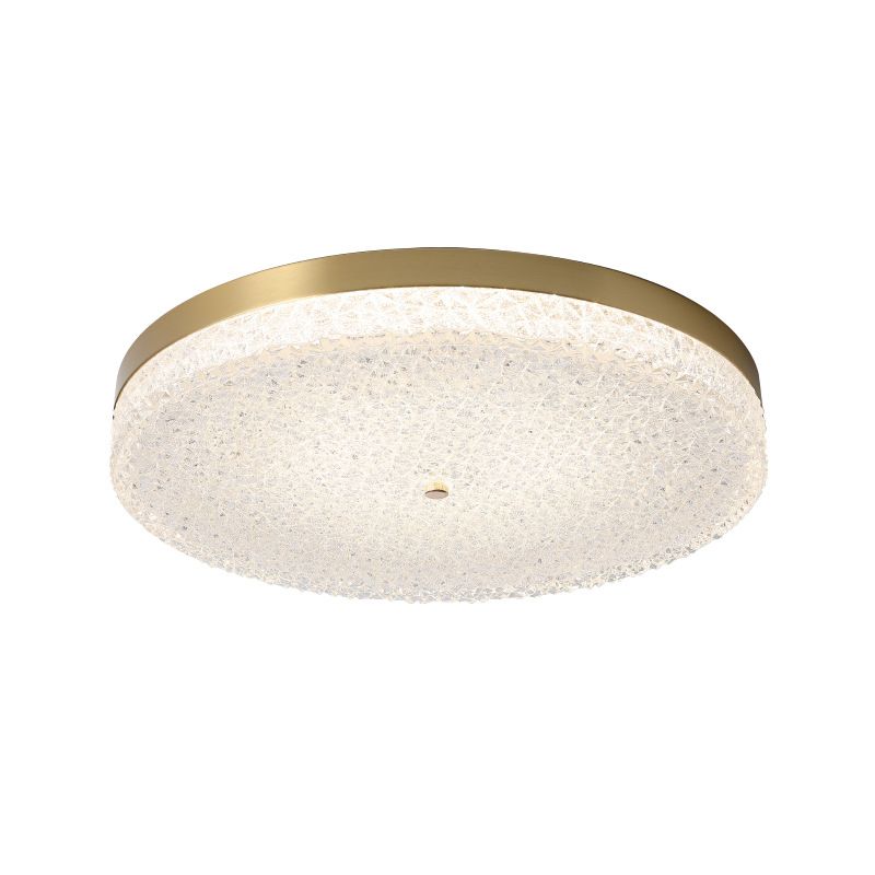 Ronde LED-plafondlamp modern koper 1-lichts inbouw voor balkon