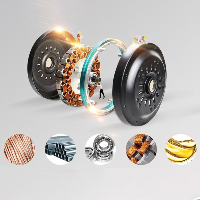 Macaron LED Pendant Fan Lamp Domed 6-Blade Semi Flush Light with White Glass Shade