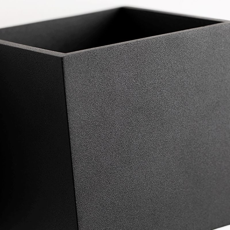 Contemporary Black/White Wall Mounted Sconce Rectangle Metal 1 Light Wall Light