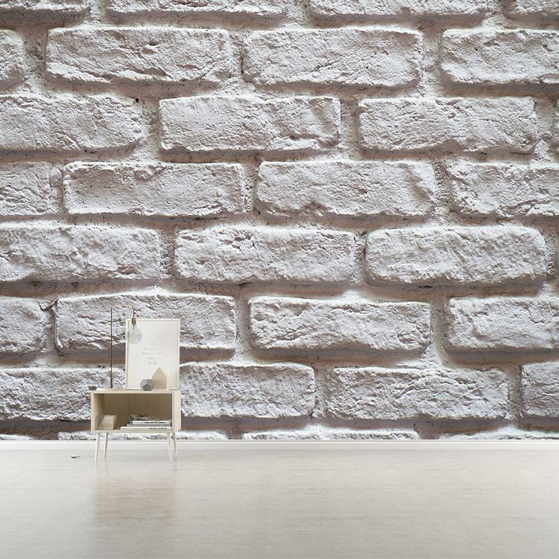 Brick Mural Wallpaper Minimalist Wall Covering Moisture-Resistant for Sitting Room