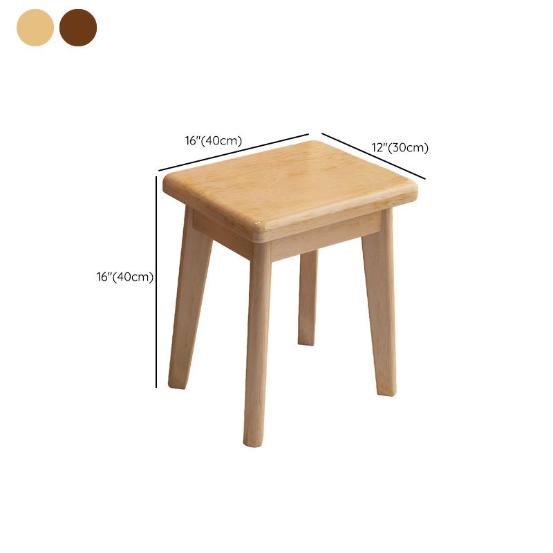 Contemporary Solid Wood Makeup Table Vanity Stool with Drawers and Mirror