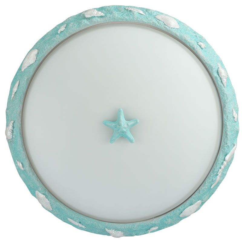 Girls Bedroom Dome Ceiling Fixture Opal Glass Modern Stylish Green Flush Mount Light