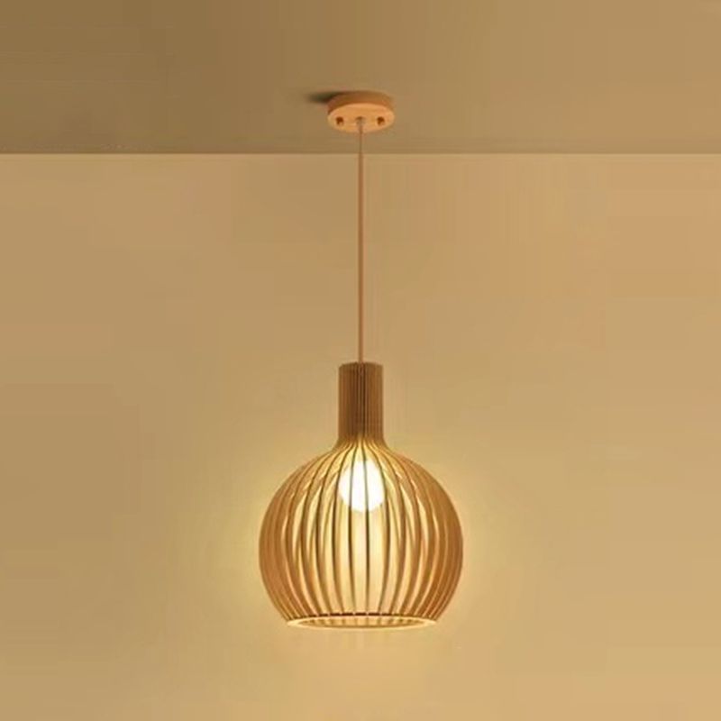 1 Lichthängerlampenvorrichtung moderner hölzerne Anhänger Licht für Esszimmer