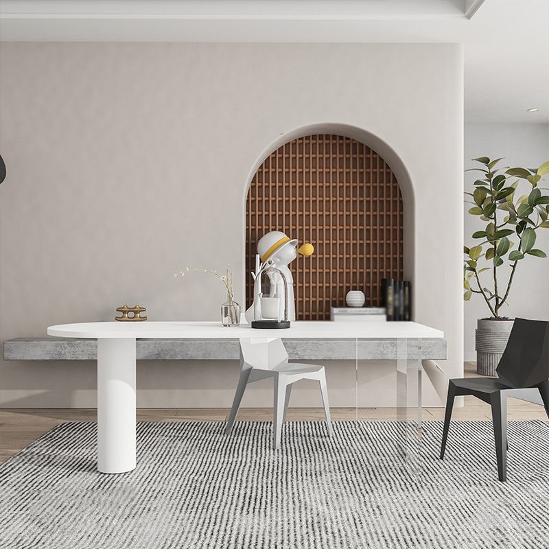 Modern Style Double Pedestal Furniture Pine Solid Wood Dining Room Collection