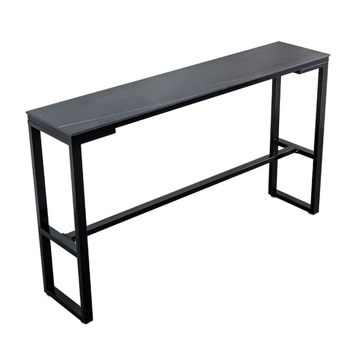 Modern Sintered Stone Bar Table Rectangle Dining Table for Kitchen Living Room Coffee Room