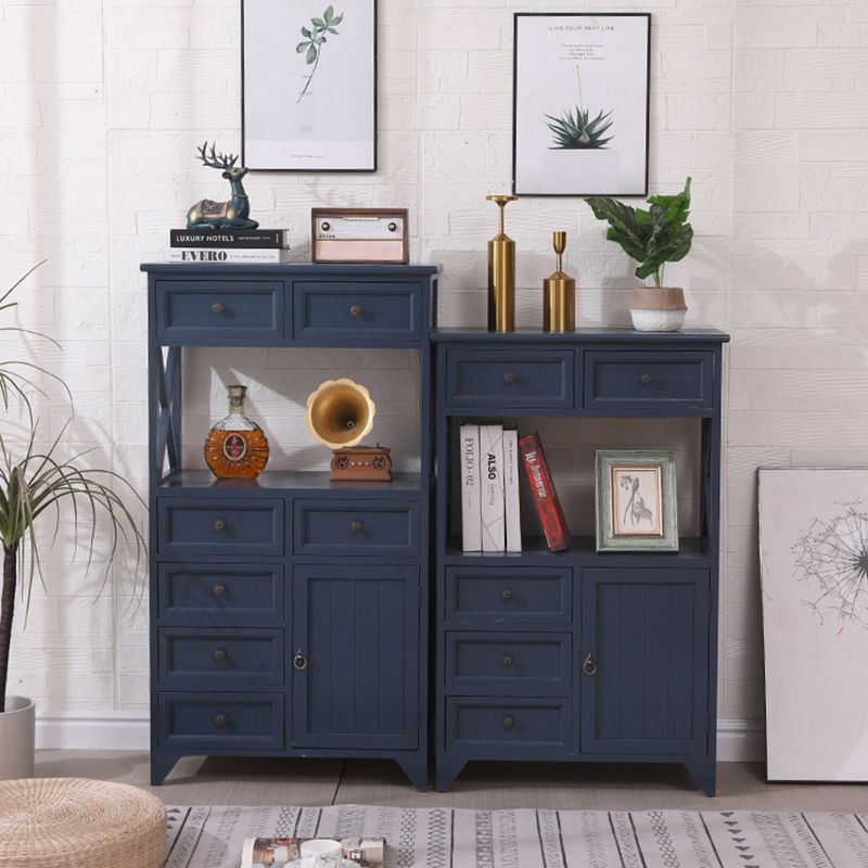 Coastal Combo Dresser Solid Wood Storage Chest Dresser for Bedroom
