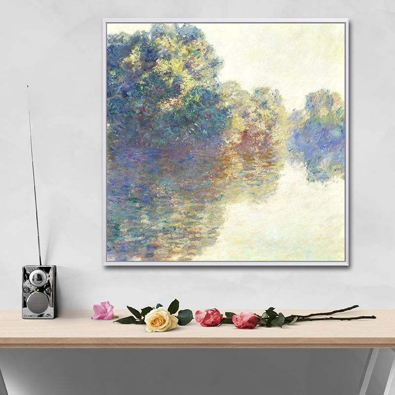 Textured Scenery Painting Wall Art Canvas Print Farmhouse Wall Decor for Living Room