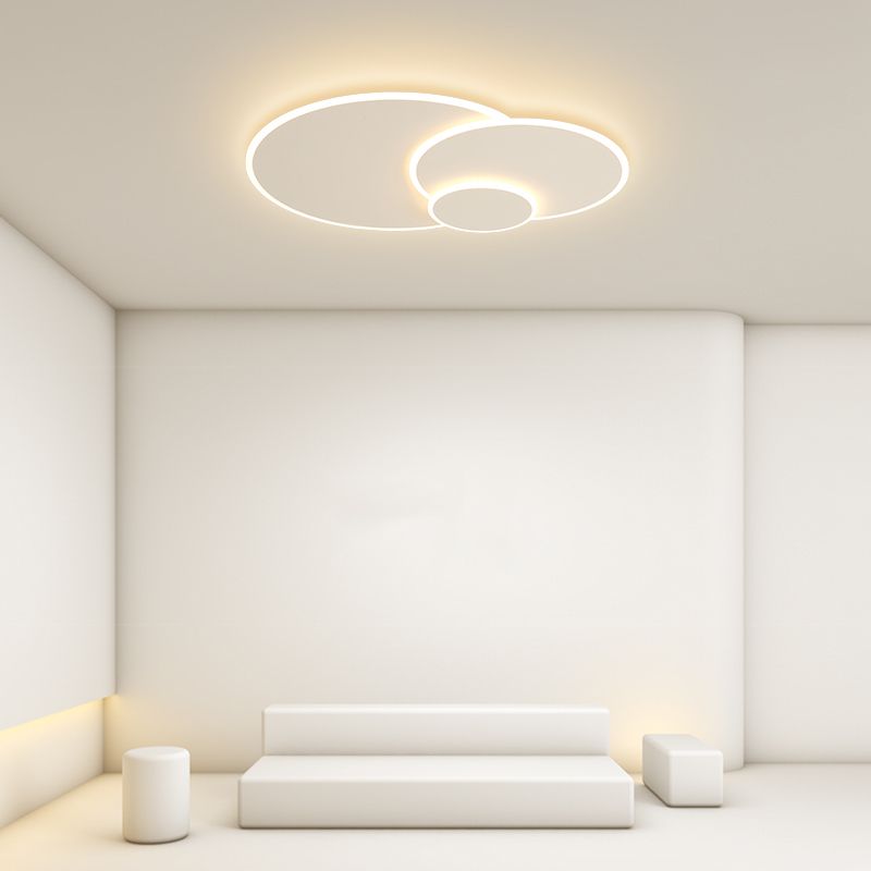White LED Ceiling Mounted Light Multi-head Flush Mount Ceiling Lighting for Living Room