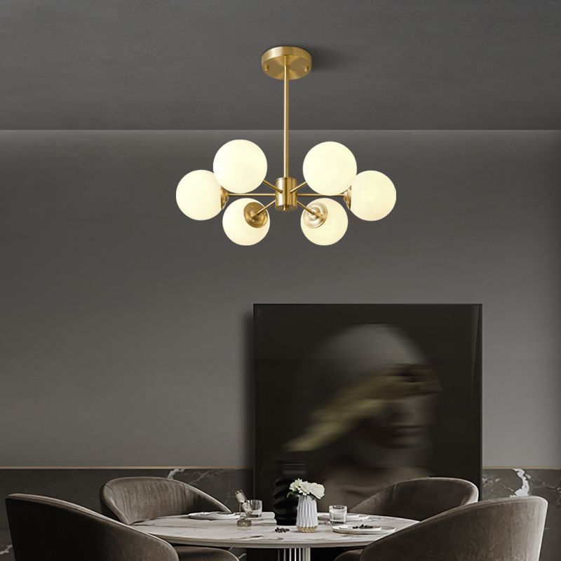 Contemporary Copper Pendant Light Global Hanging Light for Living Room