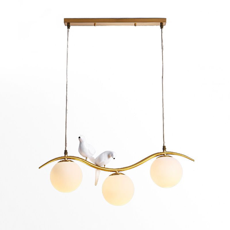 Contemporary Kitchen Island Lighting Golden Ceiling Light for Foyer