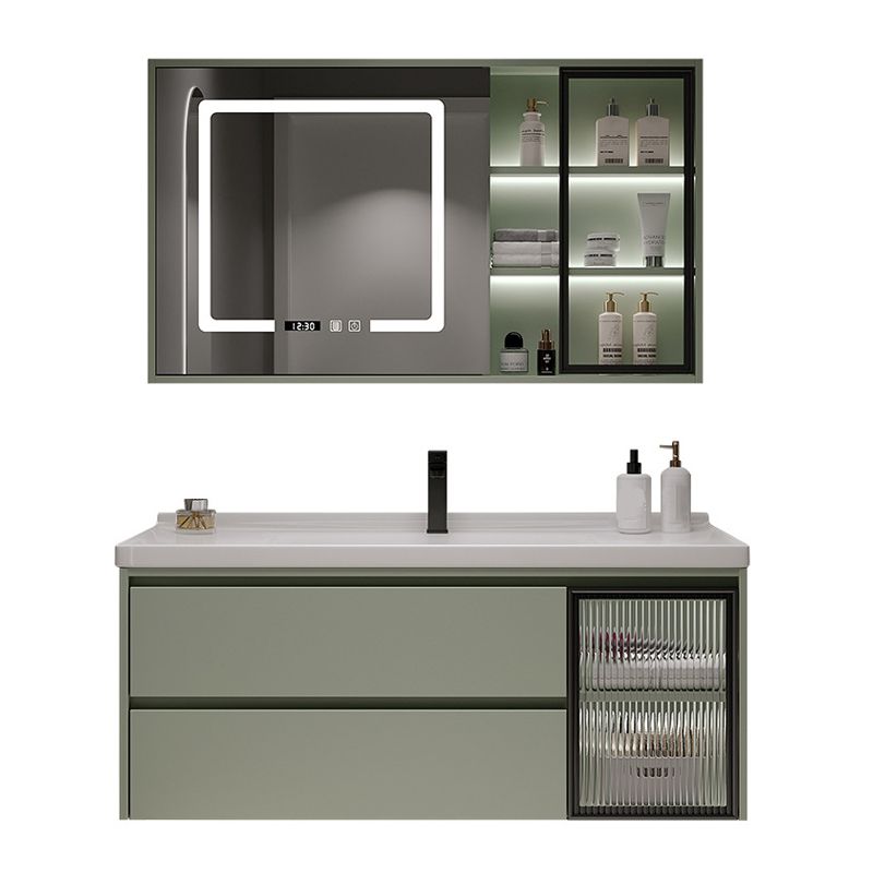 Contemporary Vanity Sink Wall-Mounted Bathroom Vanity Cabinet with Drawers