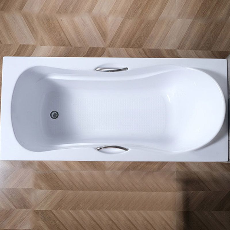 Modern Style Freestanding Bath Tub Acrylic Soaking Bathtub in White