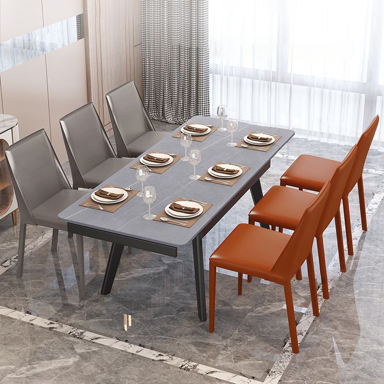 Leather Modern Contemporary Indoor-Outdoor Side Chair Parsons Chair