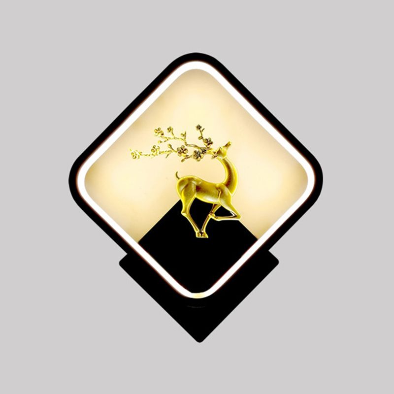 1 luces de sombra lineal matones de pared moderna iluminación de pared led de estilo simple en negro